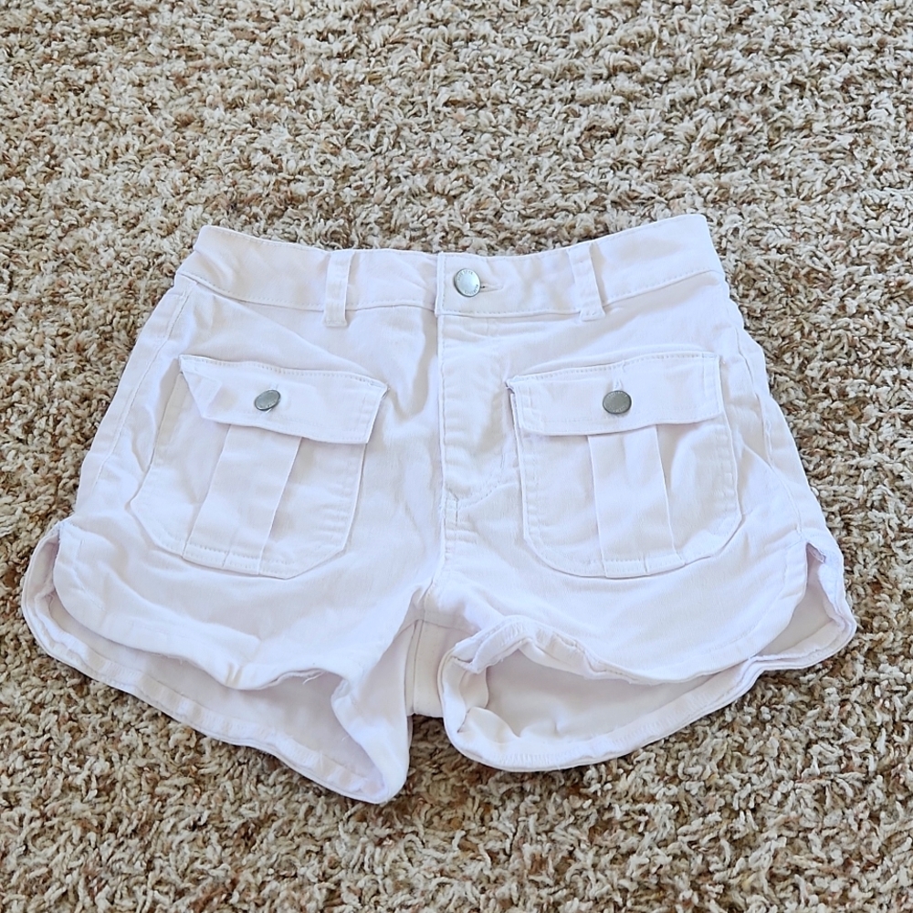 White High Waist Shorts by Blue Spice
